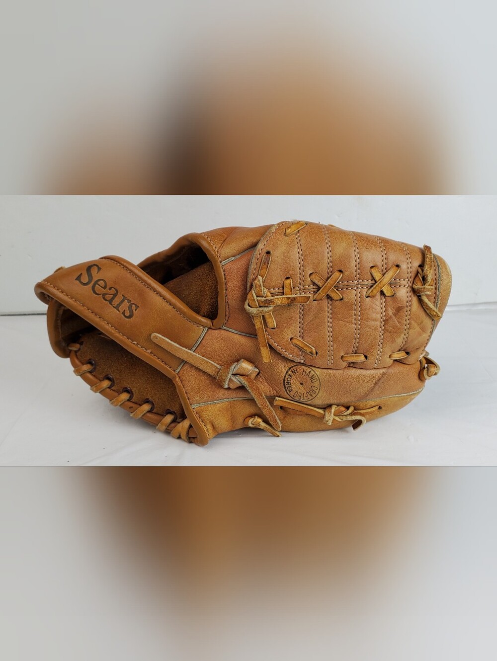 Sears VTG Retro 16152 Cowhide Leather 10" Pro Style Baseball Glove RHT - GUC